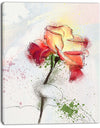 Beautiful Rose Illustration Drawing - Floral Canvas Artwork Print