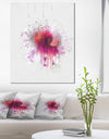 Stylish Pink Watercolor Flower - Floral Canvas Artwork Print