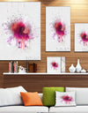 Stylish Pink Watercolor Flower - Floral Canvas Artwork Print