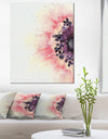 Pink Purple Abstract Flower Sketch - Floral Canvas Artwork Print