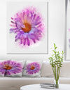 Large Purple Watercolor Flower - Floral Canvas Artwork Print