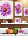 Large Purple Watercolor Flower - Floral Canvas Artwork Print