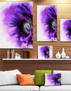 Purple Stylized Watercolor Poppy - Floral Canvas Artwork Print