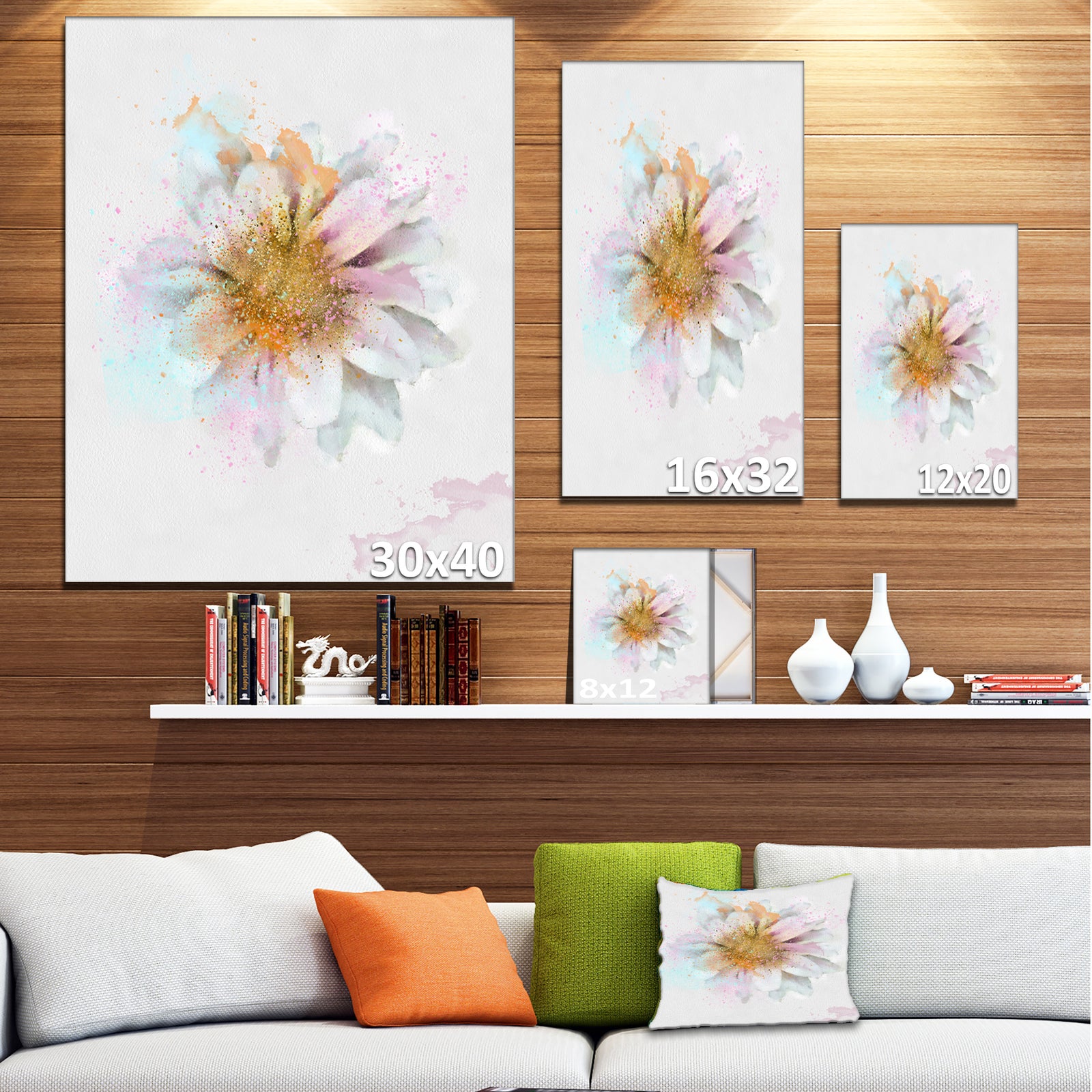 Beautiful Flower with Yellow Stigma - Floral Canvas Artwork Print