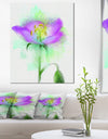 Beautiful Purple Watercolor Flower - Floral Canvas Artwork Print