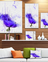 Bright Blue Anemone Watercolor - Flowers Canvas Wall Artwork