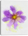 Purple Flower with Large Petals - Flowers Canvas Wall Artwork