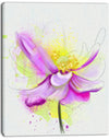 Beautiful Purple Flower with Yellow - Flowers Canvas Wall Artwork