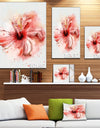 Lovely Pink Watercolor Flower - Flowers Canvas Wall Artwork