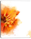 Beautiful Yellow Flower Watercolor - Flowers Canvas Wall Artwork