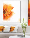 Beautiful Yellow Flower Watercolor - Flowers Canvas Wall Artwork