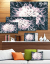 Macro Chrysanthemum Flower - Flowers Canvas Wall Artwork