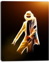 Moonwalker in Dance Style - Modern Portrait Canvas Art