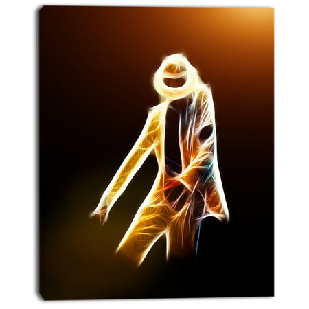 Moonwalker in Dance Style - Modern Portrait Canvas Art