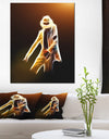 Moonwalker in Dance Style - Modern Portrait Canvas Art