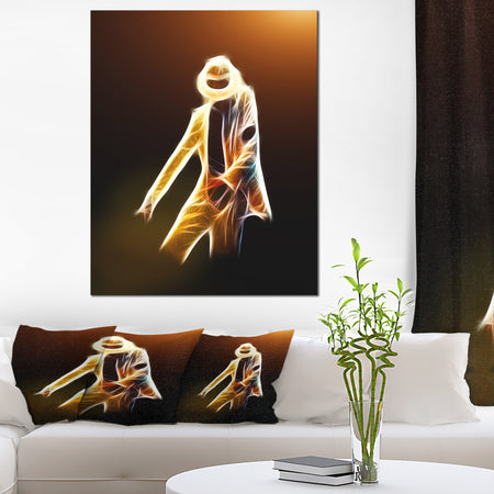 Moonwalker in Dance Style - Modern Portrait Canvas Art