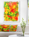 Colorful Hand-drawn Floral Background - Flower Artwork on Canvas