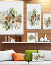 Bunch of White Chamomiles Watercolor - Flower Artwork on Canvas