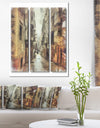 Path in Street Watercolor Stretch - Large Cityscape Artwork on Canvas