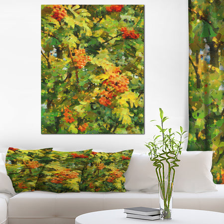 Floral Pattern with Palette Knife - Flower Artwork on Canvas