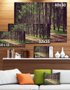 Vintage Style Forest with Pathway - Modern Forest Canvas Art