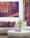 Thick Woods in Colorful Fall Forest - Modern Forest Canvas Art