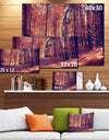 Thick Woods in Colorful Fall Forest - Modern Forest Canvas Art