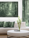 Road in Dark Autumn Forest - Modern Forest Canvas Art