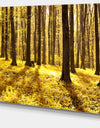 Bright Green Forest at Sunset - Modern Forest Canvas Art