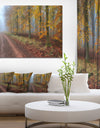 Raising Sun in Fall Forest Panorama - Large Forest Canvas Art