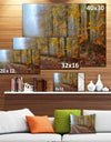 Raising Sun in Fall Forest Panorama - Large Forest Canvas Art