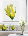 Beautiful Yellow Rose Watercolor - Flower Canvas Print Artwork