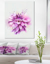 Beautiful Pink Watercolor Flower - Flower Canvas Print Artwork