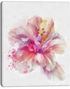 Beautiful Pink Flower Watercolor - Flower Canvas Print Artwork