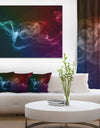 Abstract Fractal Smoke Waves - Large Abstract Canvas Wall Art