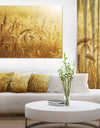 Golden Wheat Field - Landscape Wall Art Print Canvas