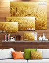 Golden Wheat Field - Landscape Wall Art Print Canvas