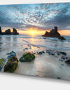 Beautiful Porthcothan Bay - Large Seashore Canvas Wall Art