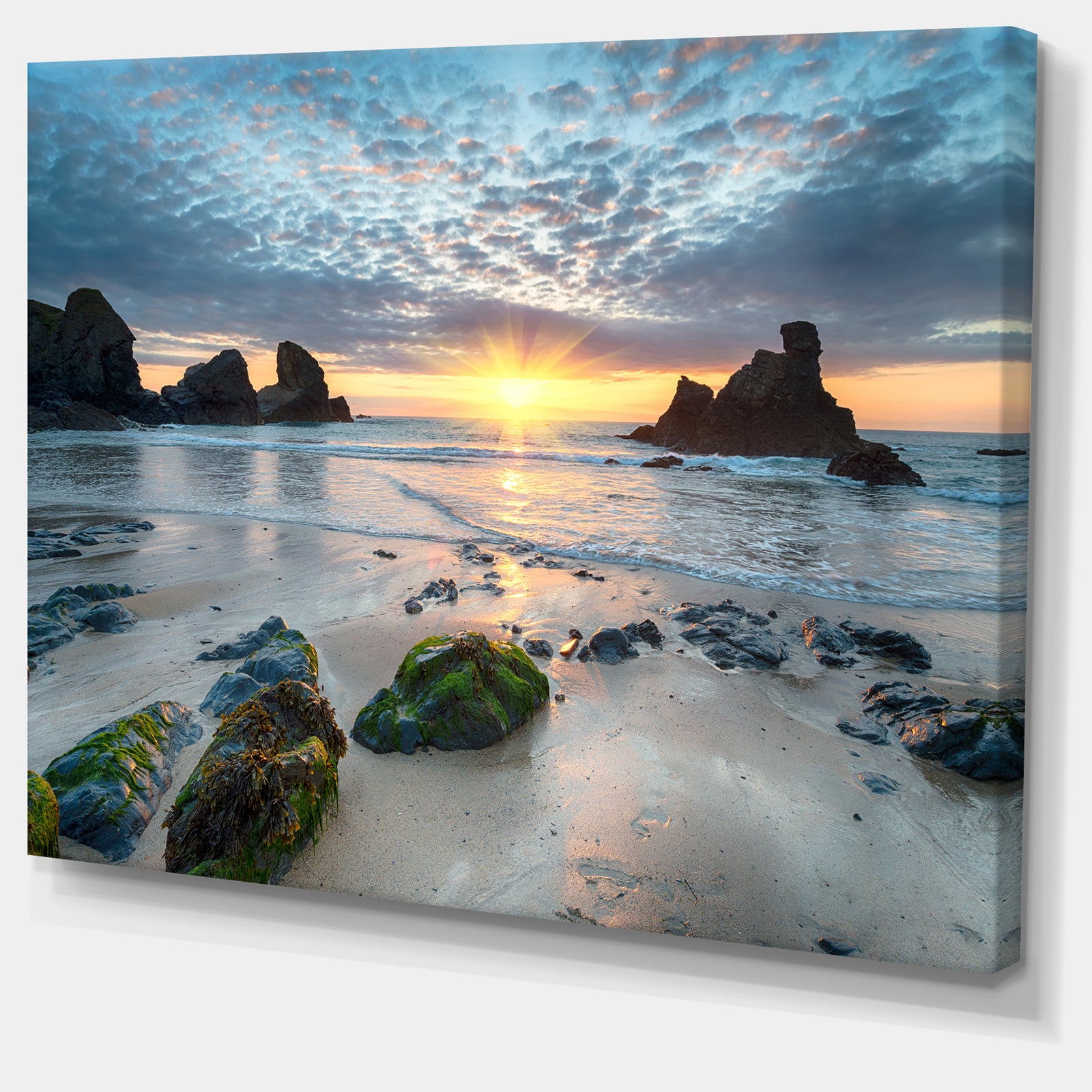 Beautiful Porthcothan Bay - Large Seashore Canvas Wall Art