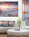 Sunrise on South Coast of Sicily - Seashore Canvas Artwork Print