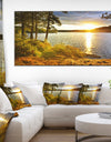 Beautiful View of Sunset over Lake - Landscape Canvas Art Print