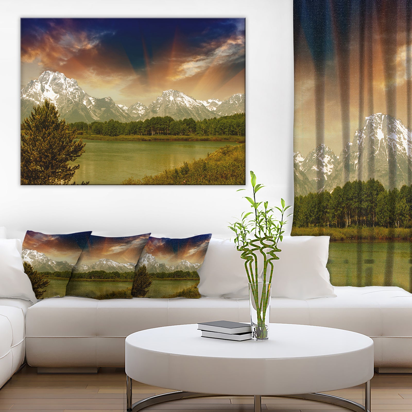 Grand Teton National Park - Extra Large Landscape Art Canvas