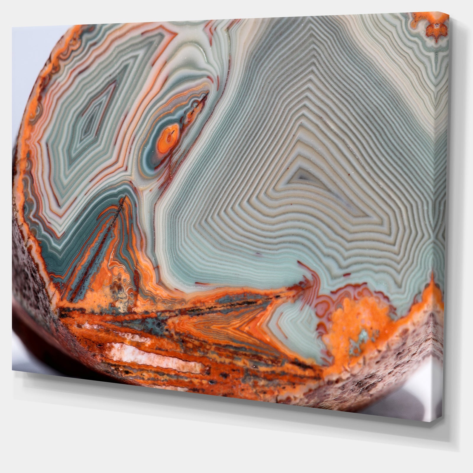 Beautiful Lake Superior Agate - Abstract Canvas Art Print