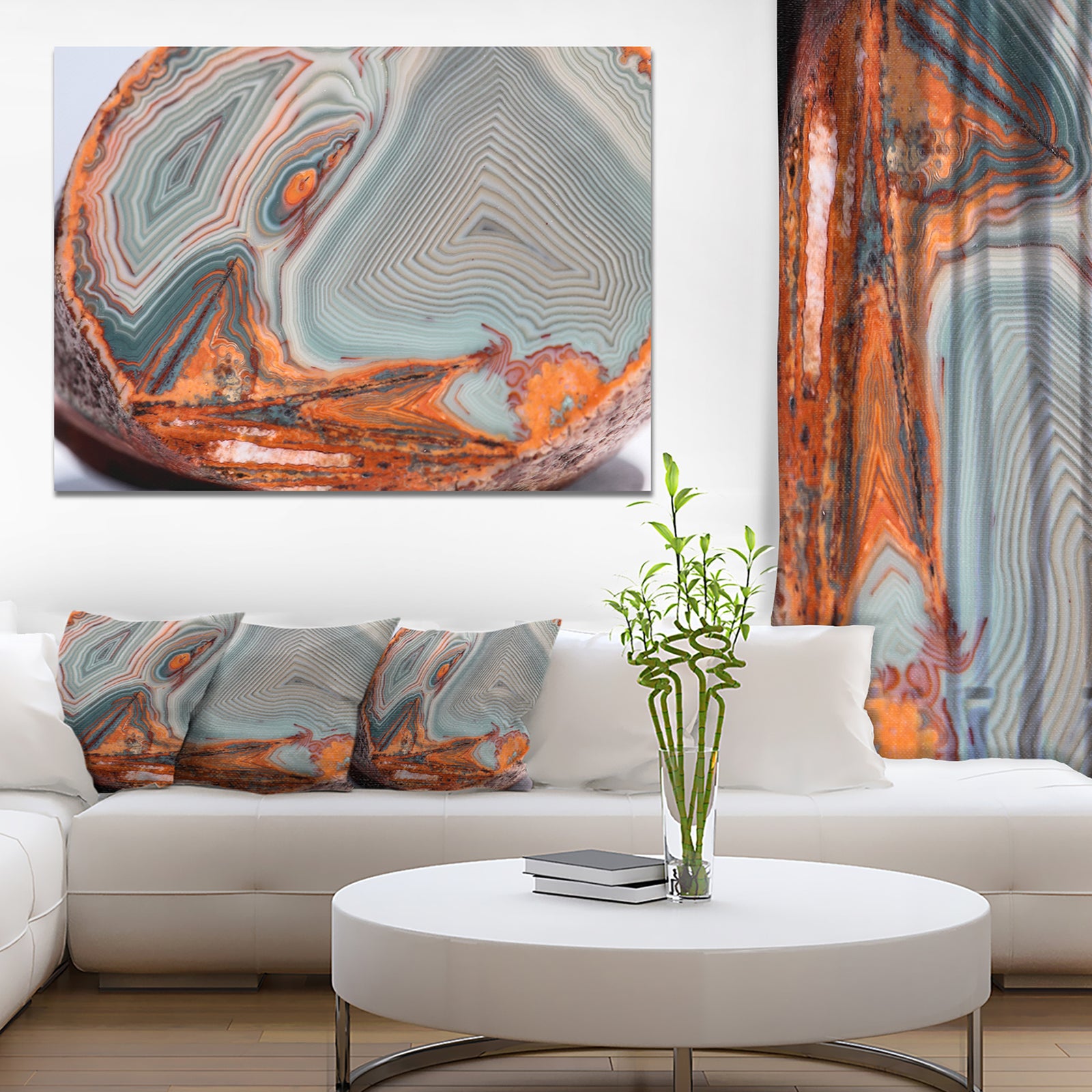 Beautiful Lake Superior Agate - Abstract Canvas Art Print