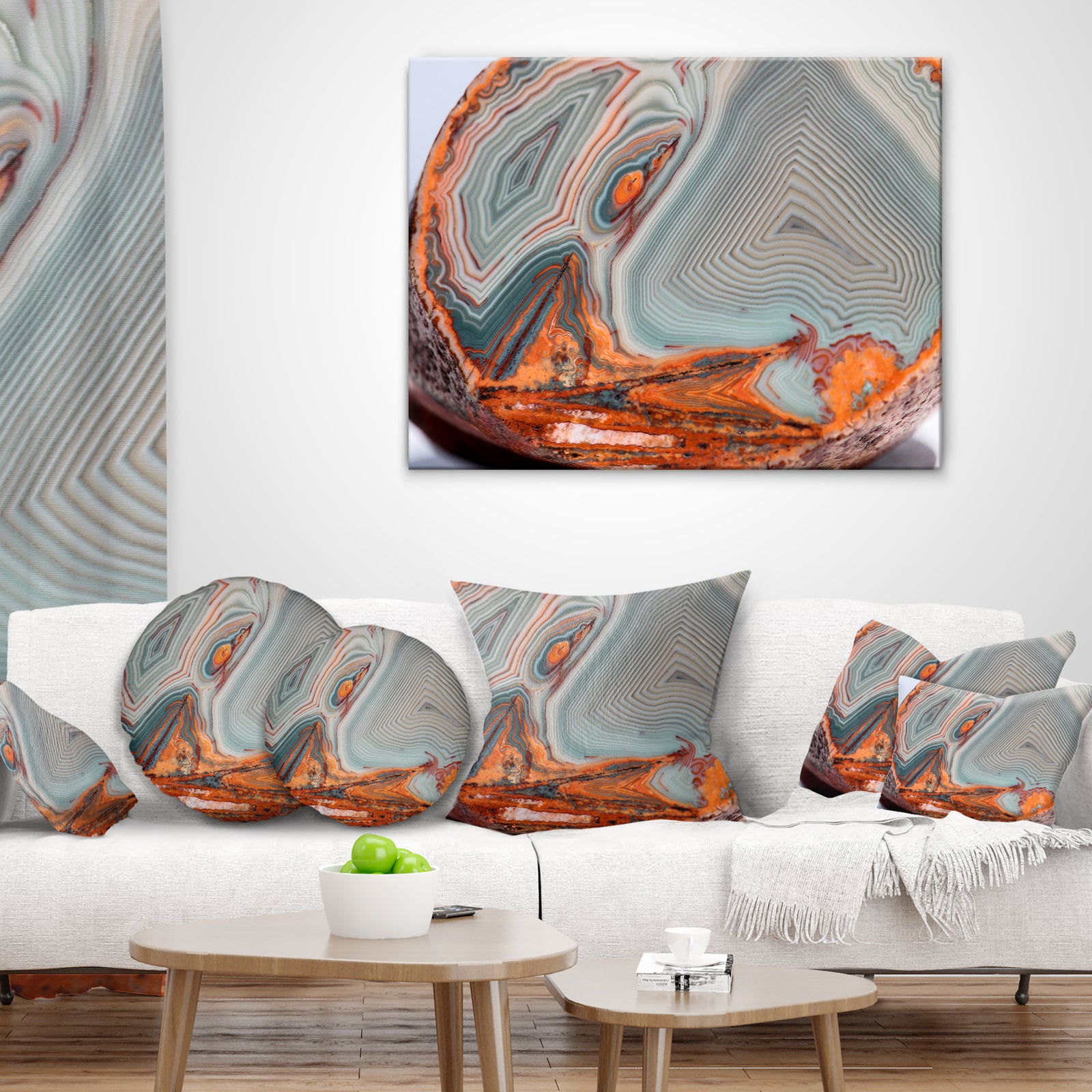 Beautiful Lake Superior Agate - Abstract Canvas Art Print