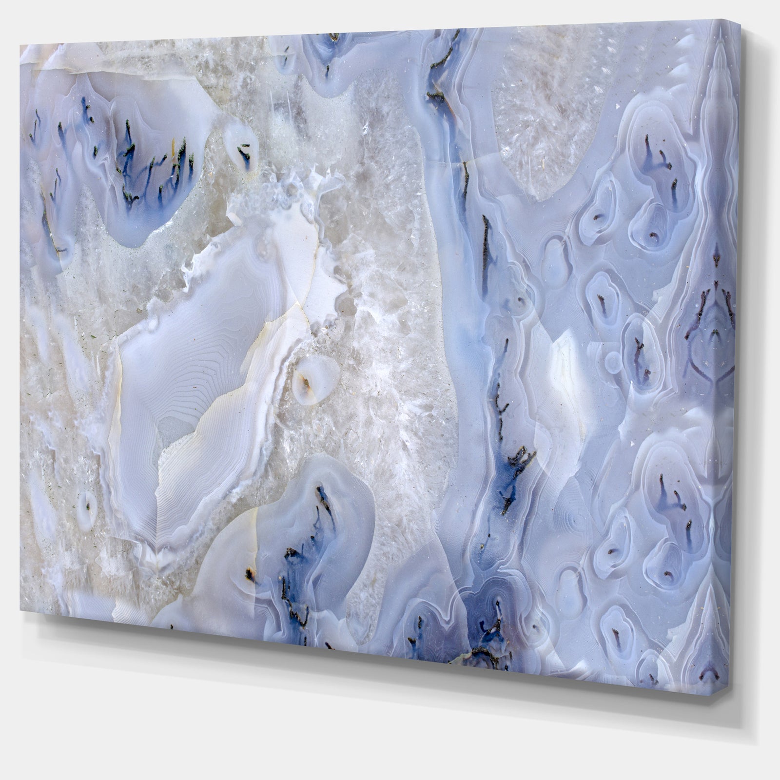 Agate Stone Background - Abstract Canvas Wall Art Print