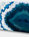 Blue Brazilian Geode - Abstract Canvas Wall Art Print