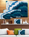 Blue Brazilian Geode - Abstract Canvas Wall Art Print