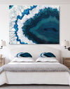 Blue Brazilian Geode - Abstract Canvas Wall Art Print