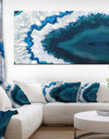 Blue Brazilian Geode - Abstract Canvas Wall Art Print